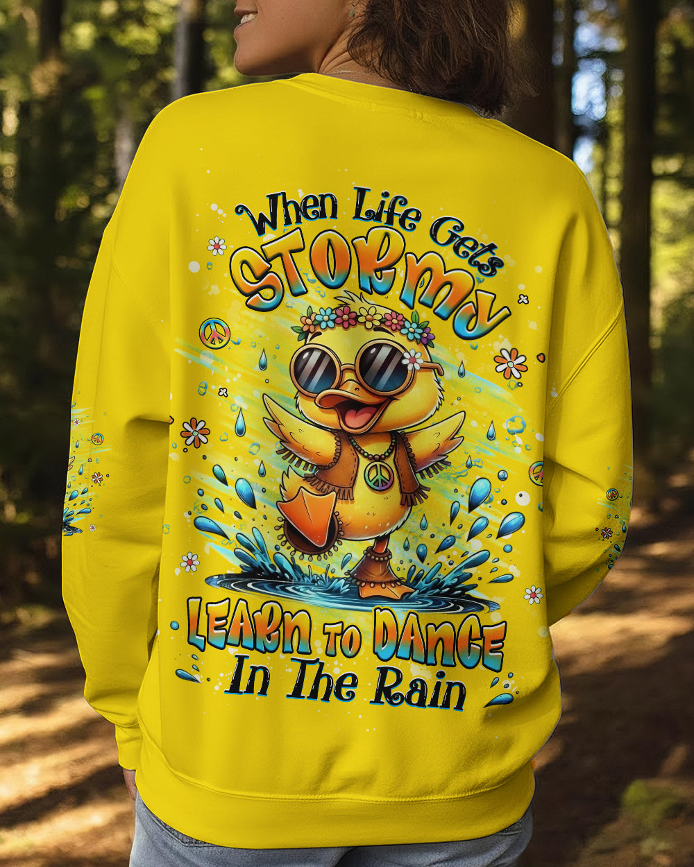 DANCE IN THE RAIN DUCK ALL OVER PRINT - YHHG0601263