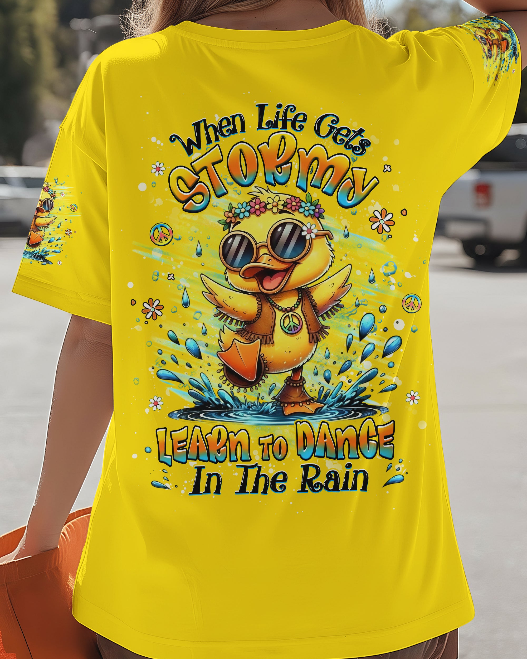 DANCE IN THE RAIN DUCK ALL OVER PRINT - YHHG0601263