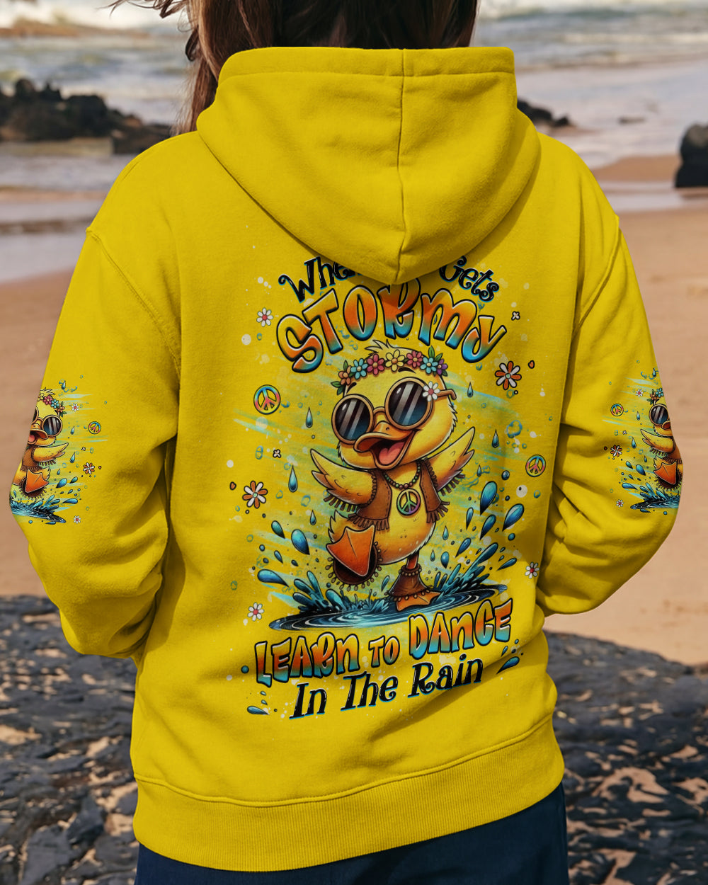 DANCE IN THE RAIN DUCK ALL OVER PRINT - YHHG0601263