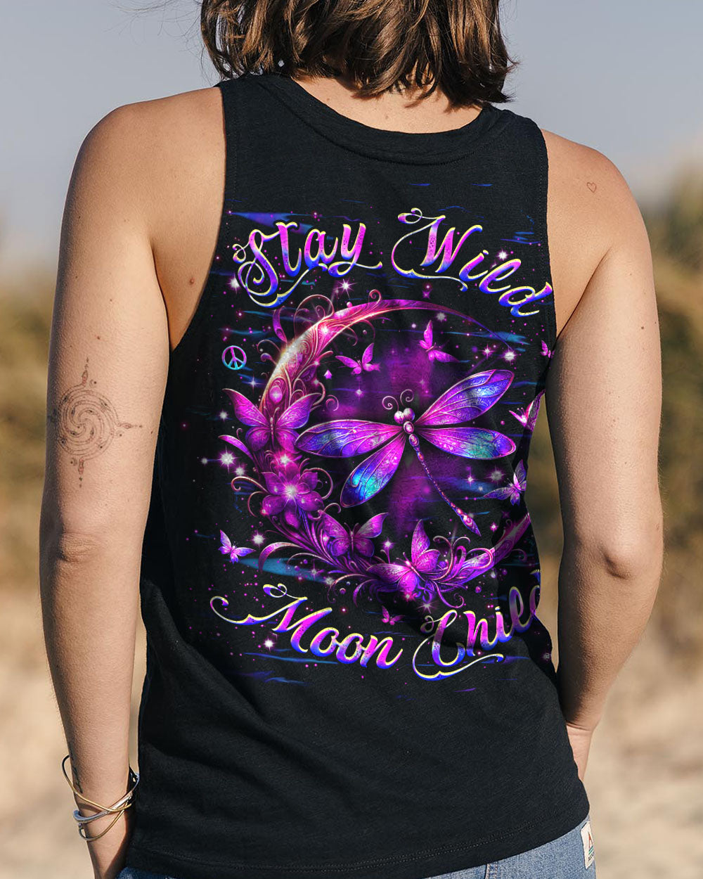 STAY WILD MOON CHILD DRAGONFLY ALL OVER PRINT - YHHG0703254