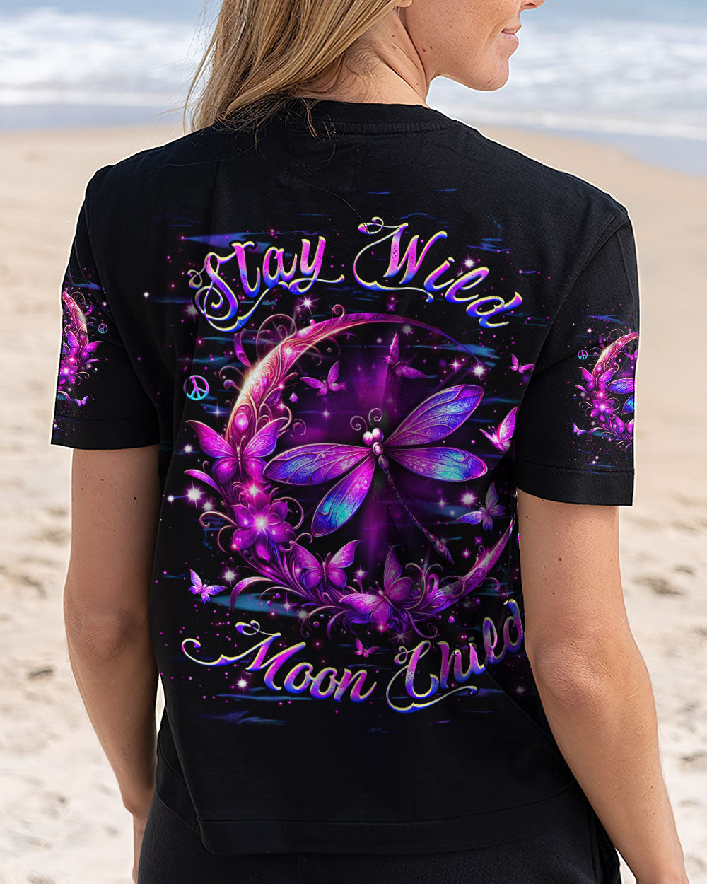 STAY WILD MOON CHILD DRAGONFLY ALL OVER PRINT - YHHG0703254