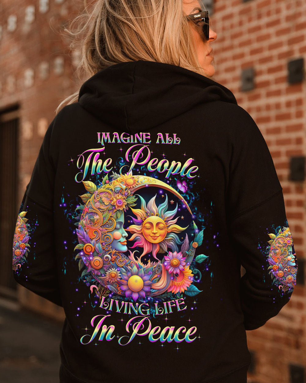 IMAGINE ALL THE PEOPLE LIVING LIFE IN PEACE ALL OVER PRINT - YHHG0706231