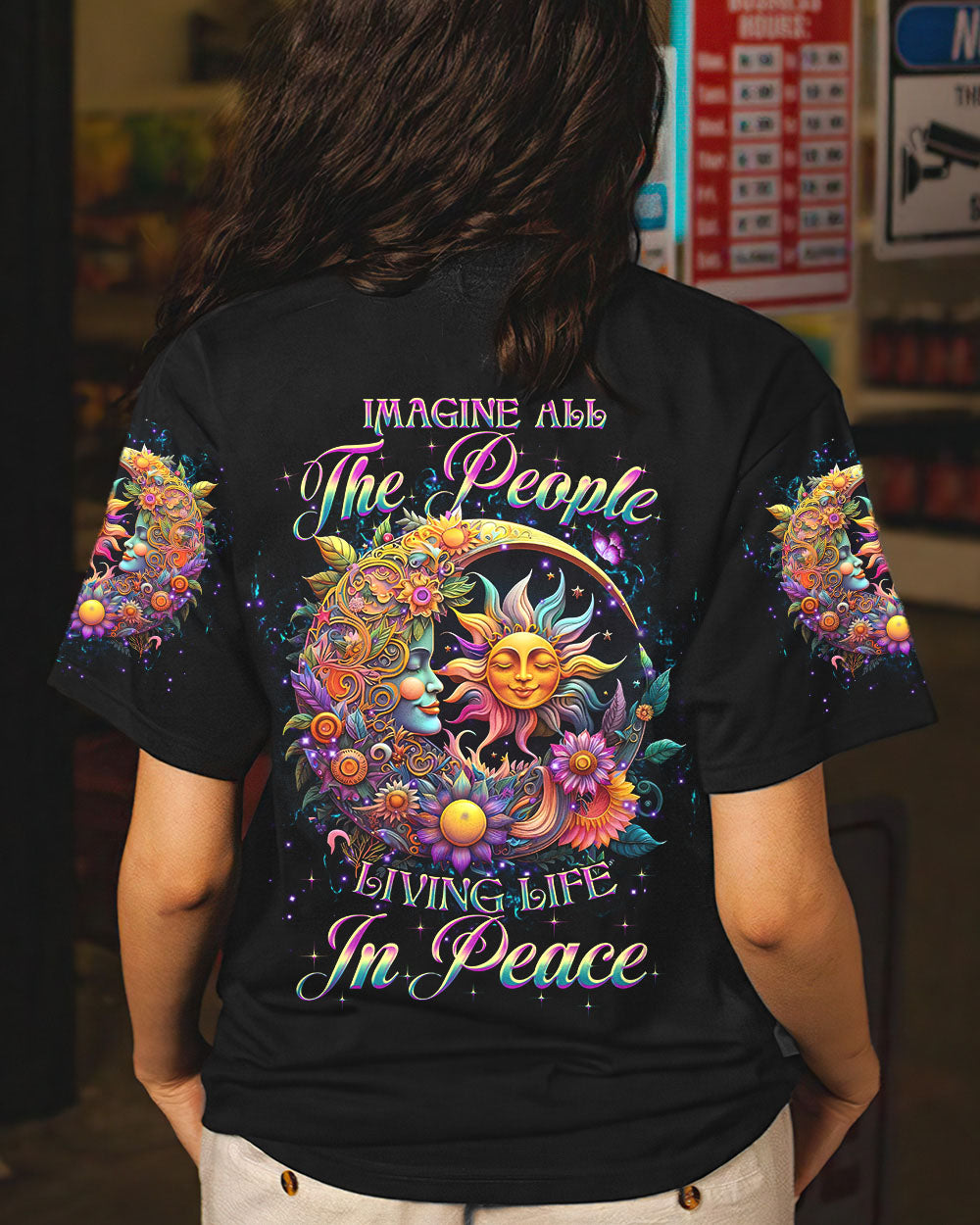 IMAGINE ALL THE PEOPLE LIVING LIFE IN PEACE ALL OVER PRINT - YHHG0706231