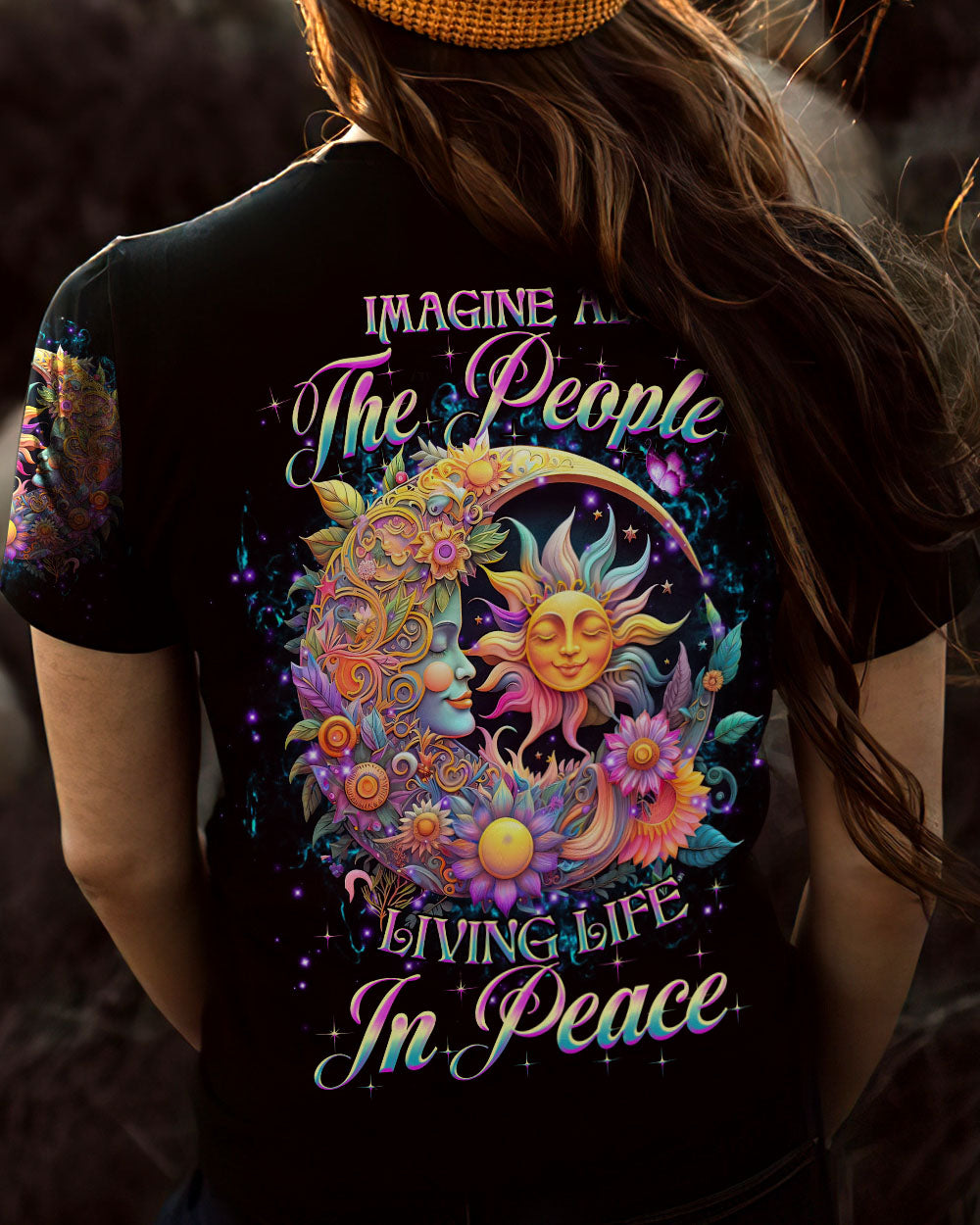 IMAGINE ALL THE PEOPLE LIVING LIFE IN PEACE ALL OVER PRINT - YHHG0706231