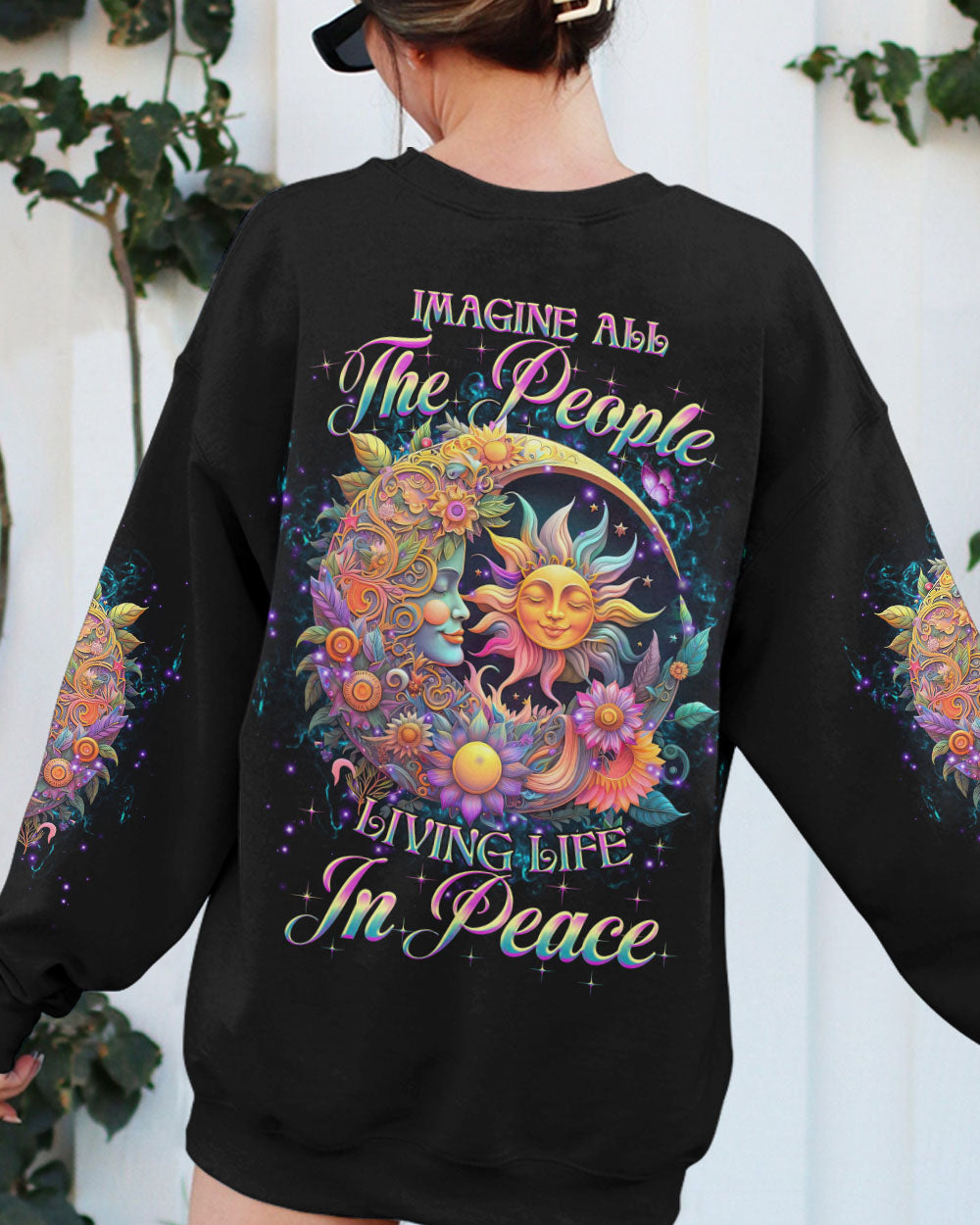 IMAGINE ALL THE PEOPLE LIVING LIFE IN PEACE ALL OVER PRINT - YHHG0706231
