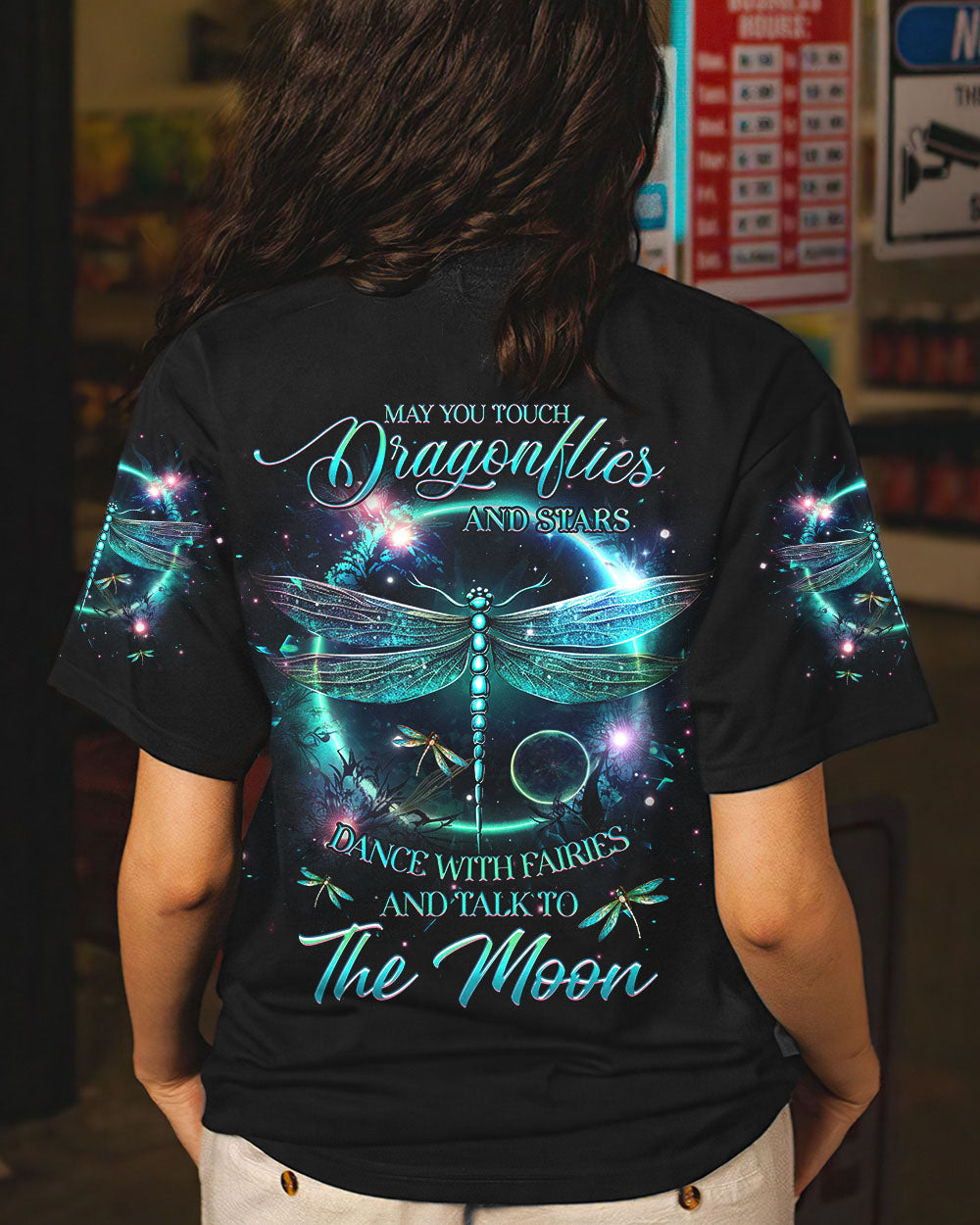 MAY YOU TOUCH DRAGONFLIES AND STARS ALL OVER PRINT - YHHG0707231