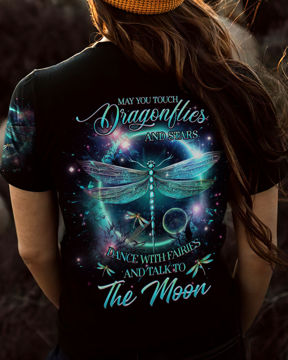 MAY YOU TOUCH DRAGONFLIES AND STARS ALL OVER PRINT - YHHG0707231