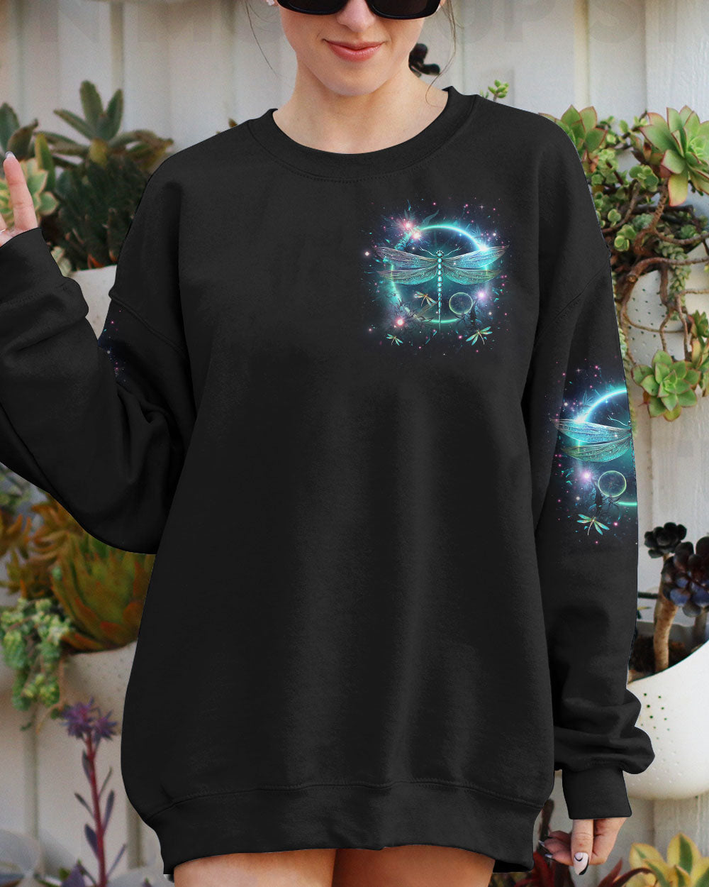 MAY YOU TOUCH DRAGONFLIES AND STARS ALL OVER PRINT - YHHG0707231