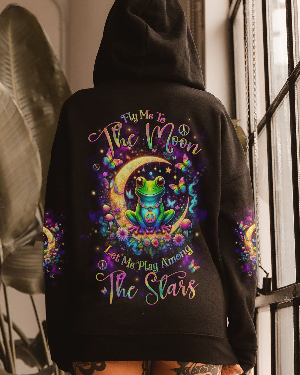 FLY ME TO THE MOON FROG ALL OVER PRINT - YHHG0804243