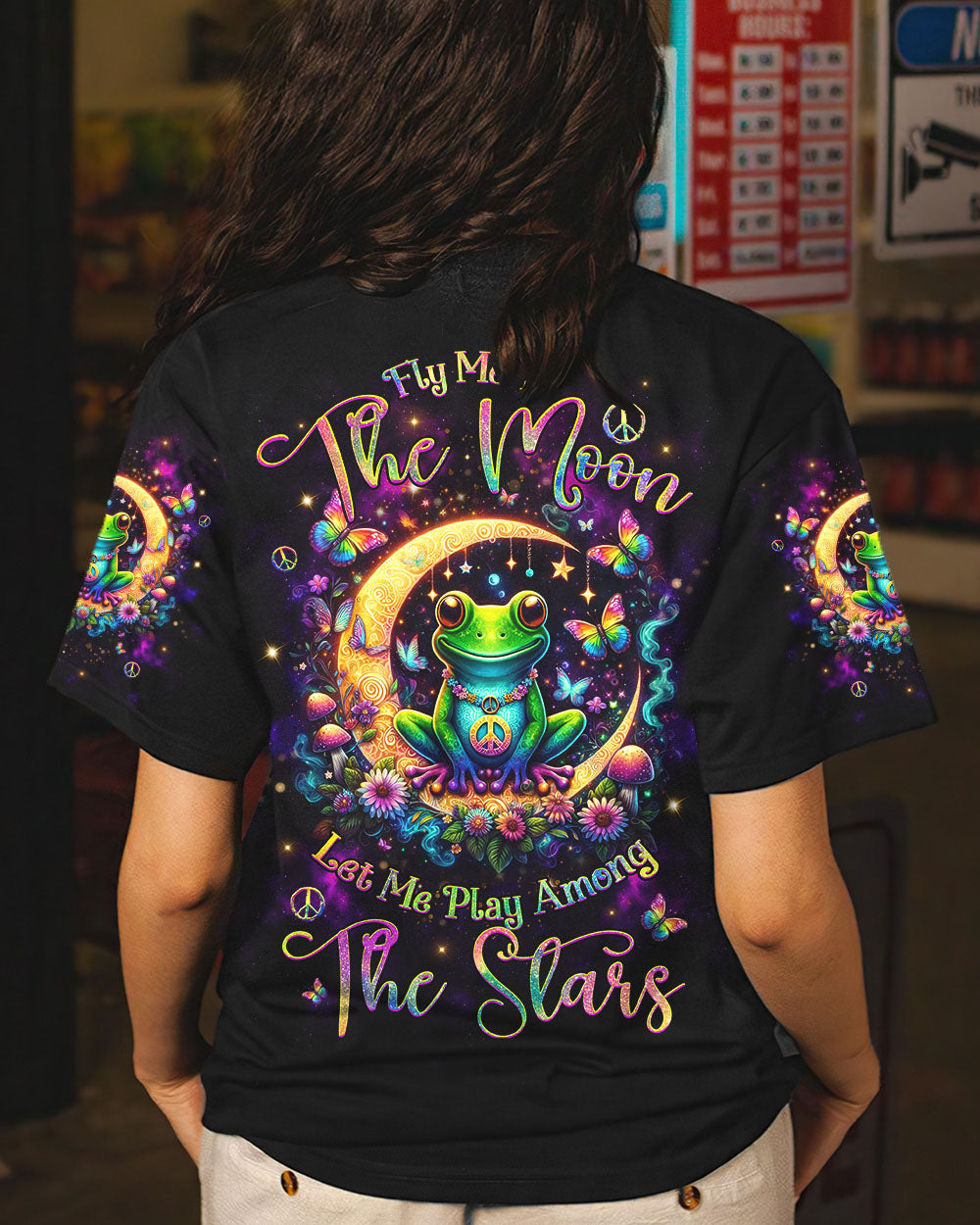 FLY ME TO THE MOON FROG ALL OVER PRINT - YHHG0804243