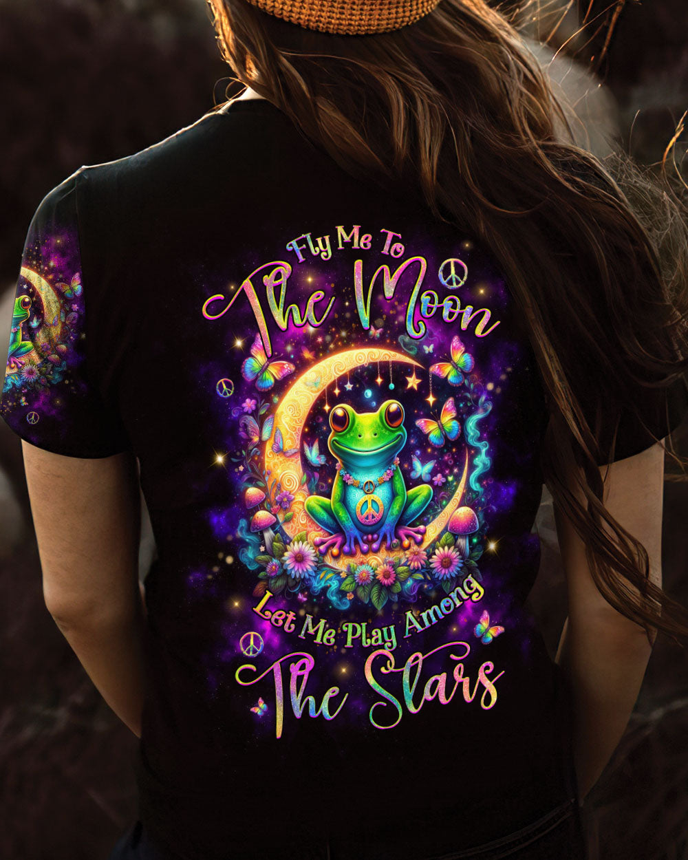 FLY ME TO THE MOON FROG ALL OVER PRINT - YHHG0804243