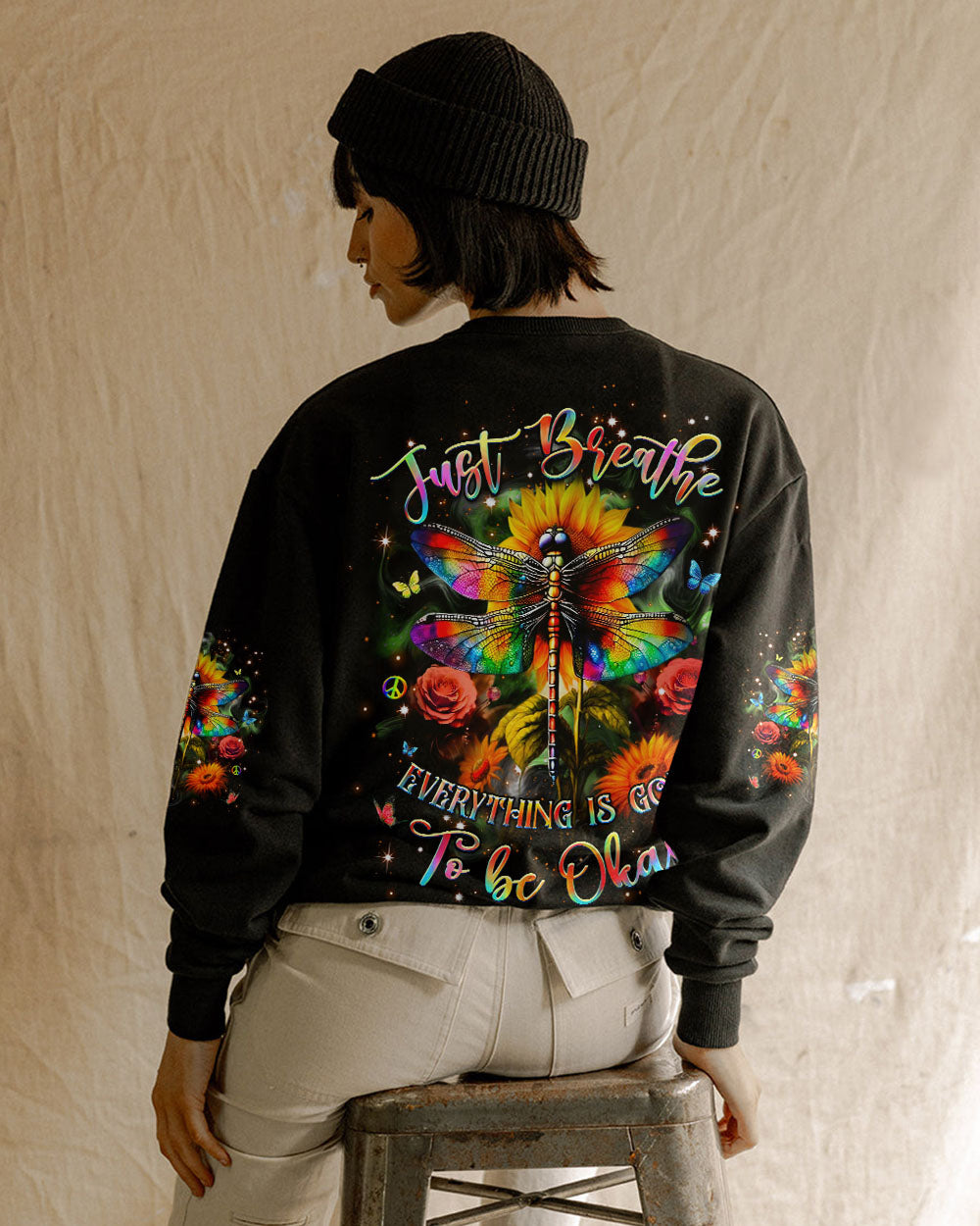 JUST BREATHE DRAGONFLY ALL OVER PRINT - YHHG0804251