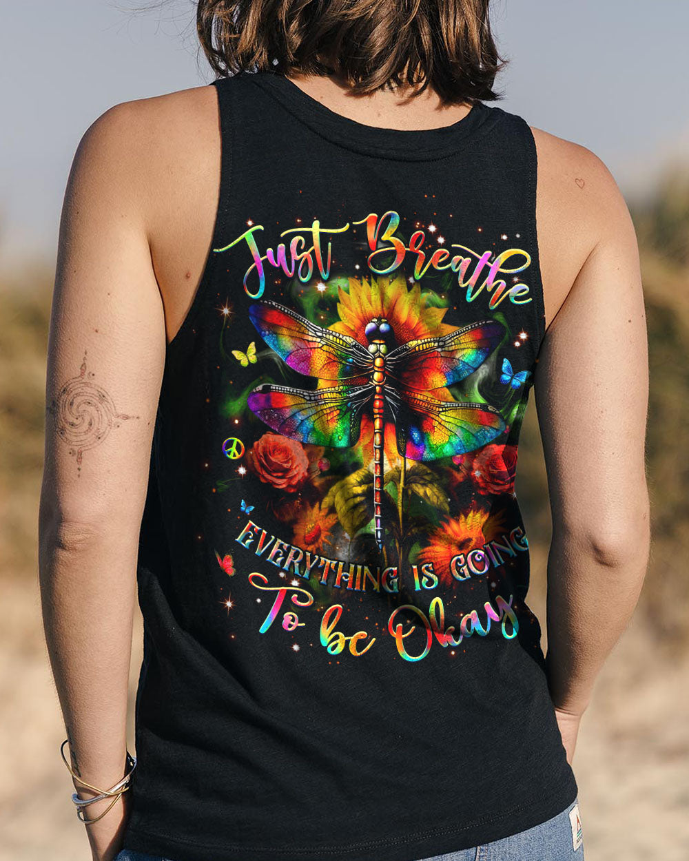 JUST BREATHE DRAGONFLY ALL OVER PRINT - YHHG0804251