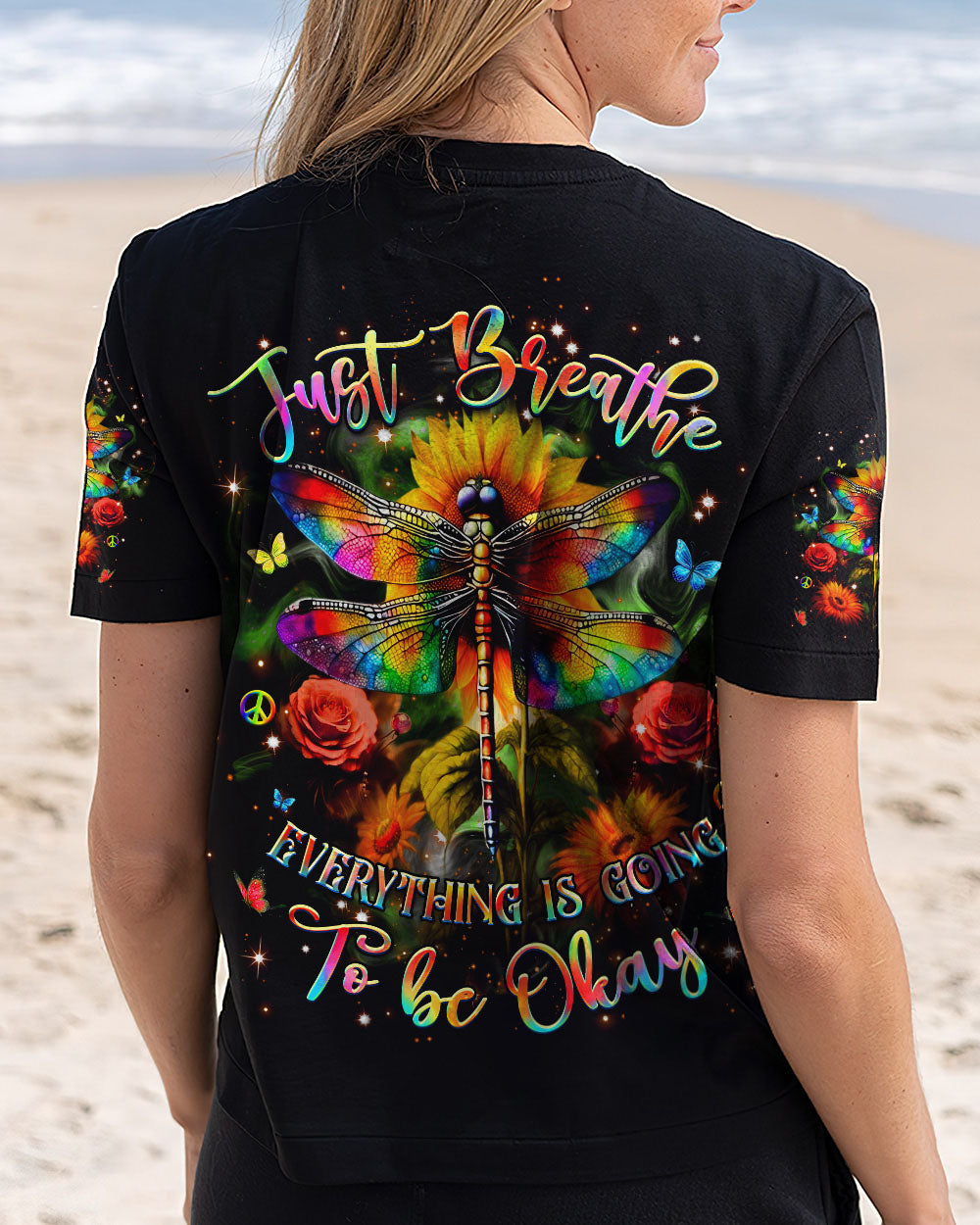 JUST BREATHE DRAGONFLY ALL OVER PRINT - YHHG0804251