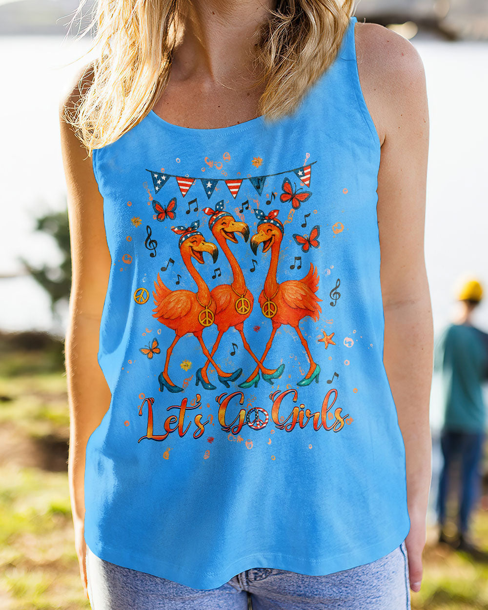 LET'S GO GIRLS FLAMINGO ALL OVER PRINT - YHHG0805251