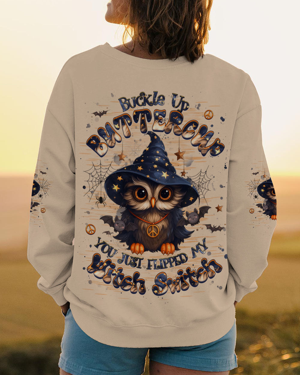 YOU JUST FLIPPED MY WITCH SWITCH OWL HALLOWEEN ALL OVER PRINT - YHHG0809252