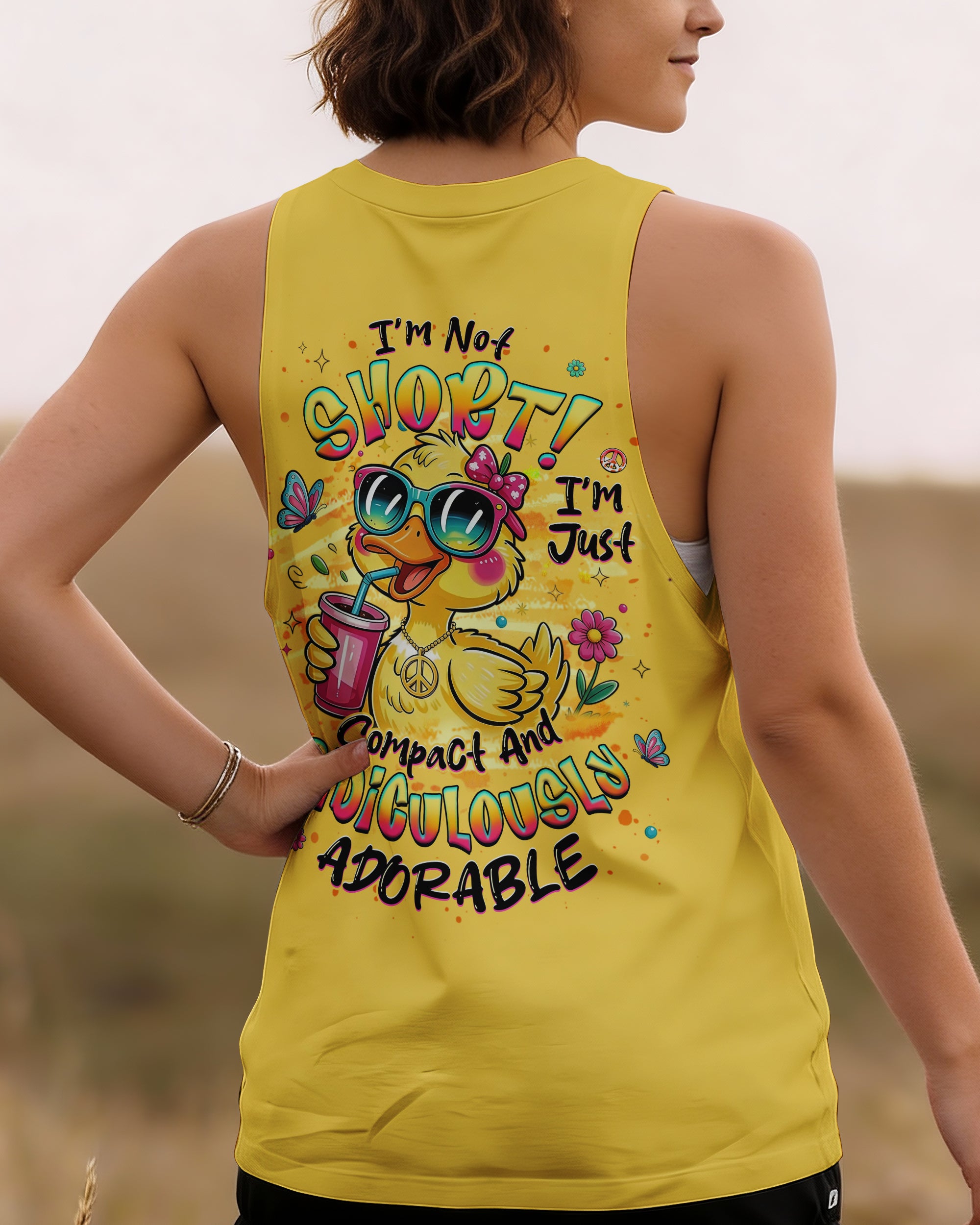 I'M NOT SHORT DUCK HIPPIE ALL OVER PRINT - YHHG0901261
