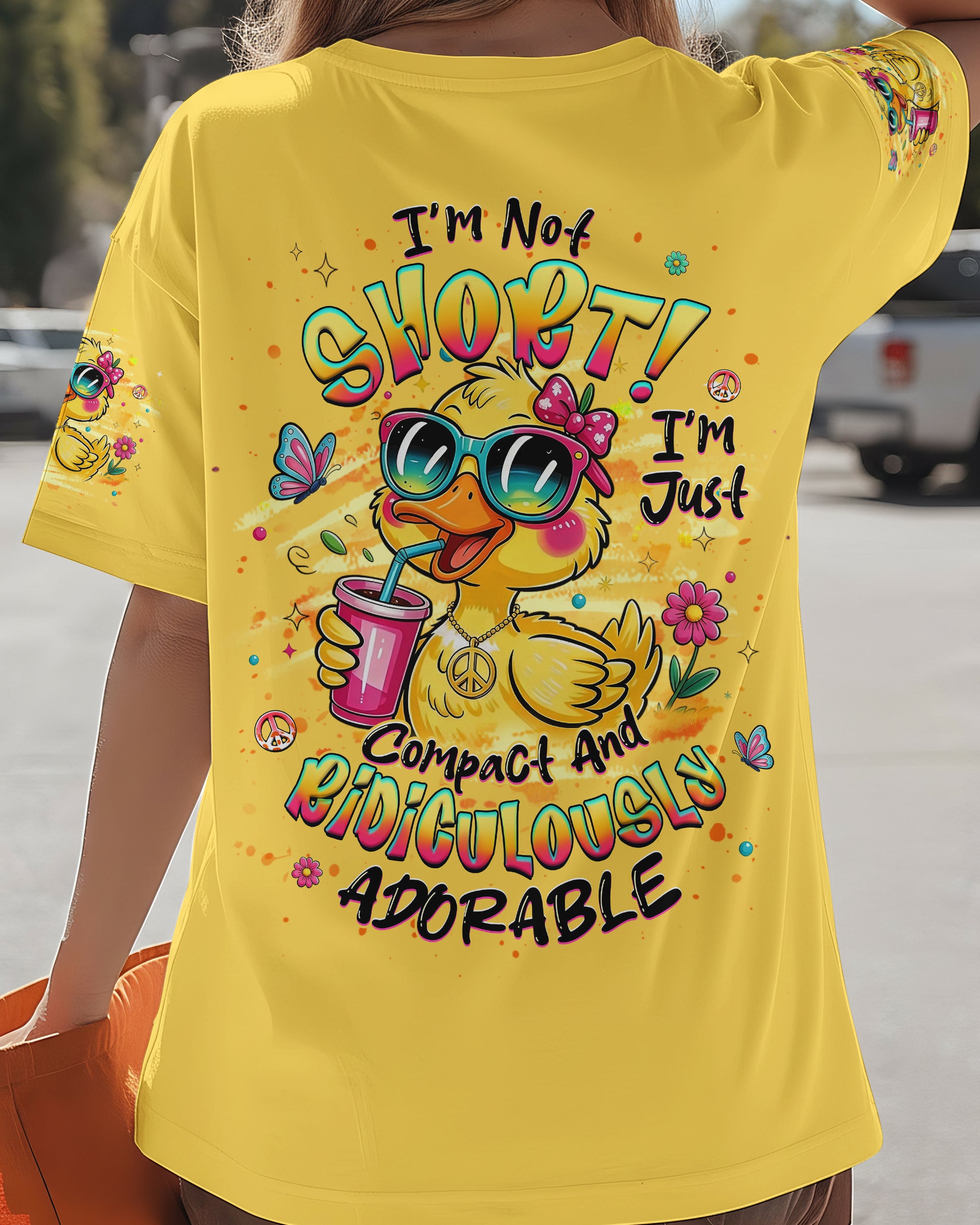 I'M NOT SHORT DUCK HIPPIE ALL OVER PRINT - YHHG0901261