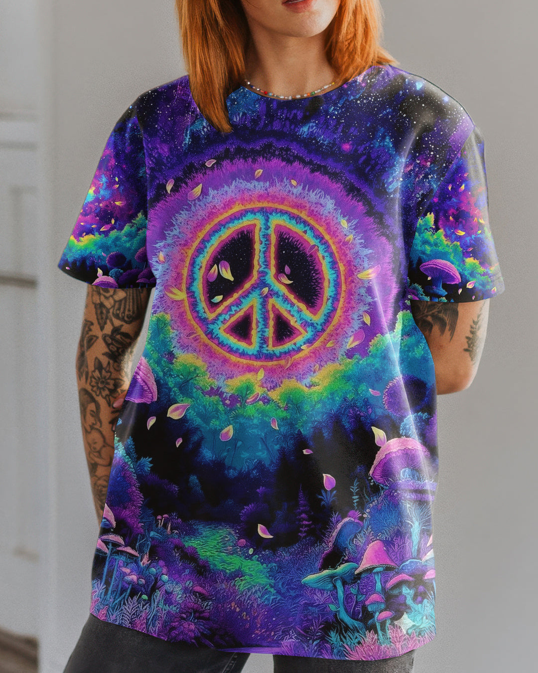 PSYCHEDELIC PEACE GARDEN ALL OVER PRINT - YHHG0901263