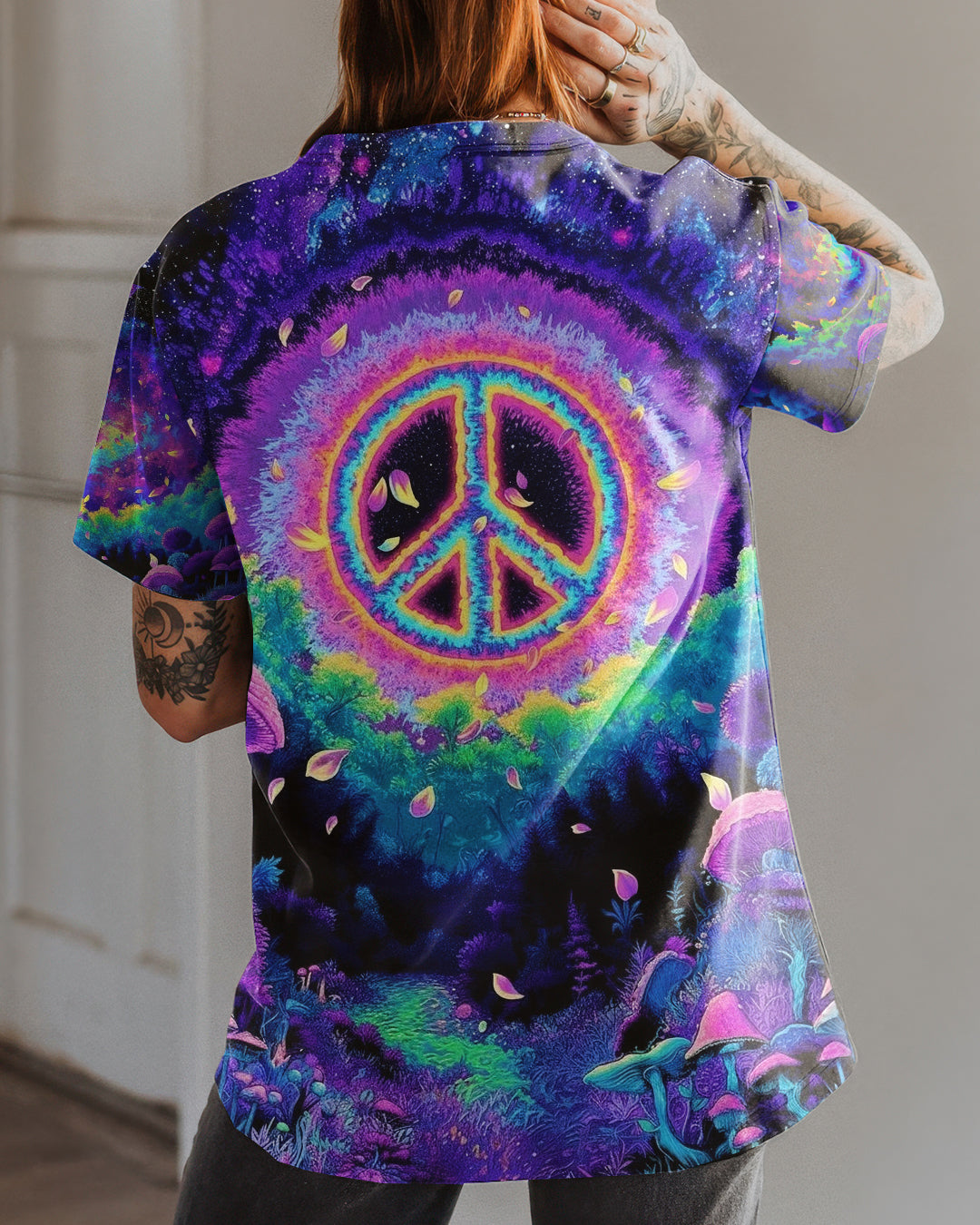 PSYCHEDELIC PEACE GARDEN ALL OVER PRINT - YHHG0901263
