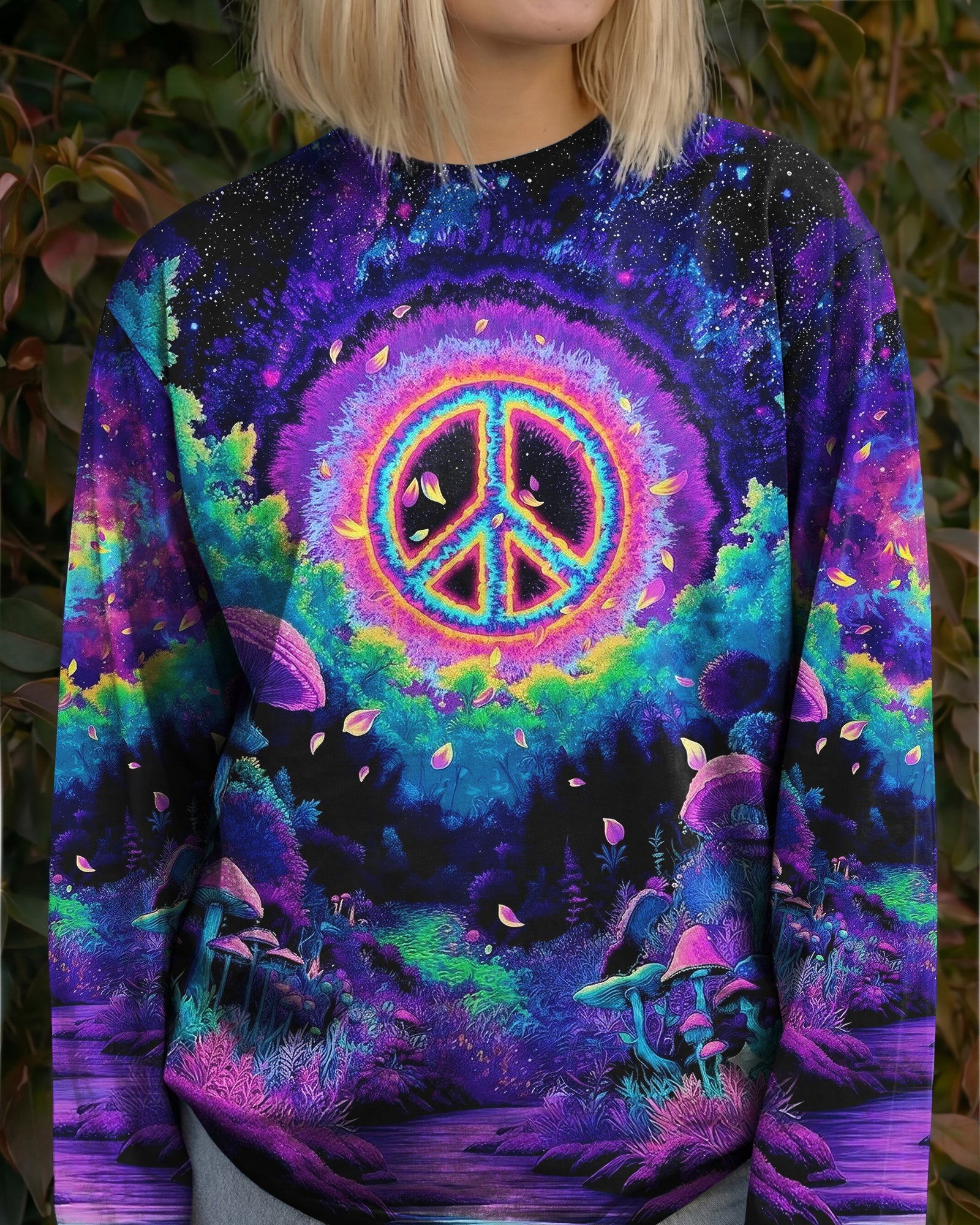PSYCHEDELIC PEACE GARDEN ALL OVER PRINT - YHHG0901263