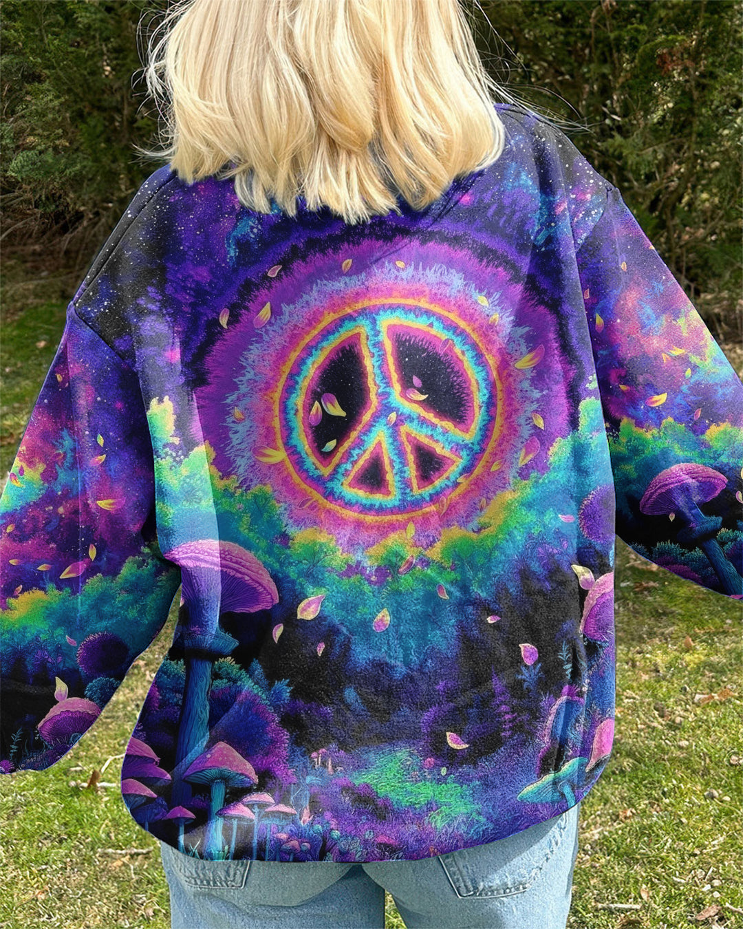 PSYCHEDELIC PEACE GARDEN ALL OVER PRINT - YHHG0901263