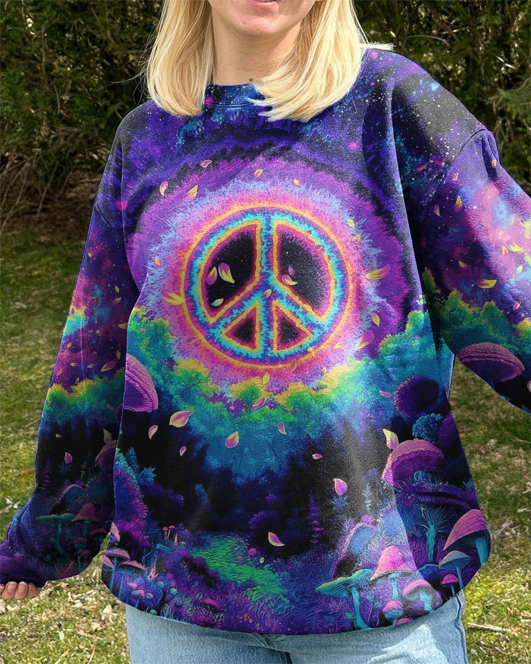 PSYCHEDELIC PEACE GARDEN ALL OVER PRINT - YHHG0901263