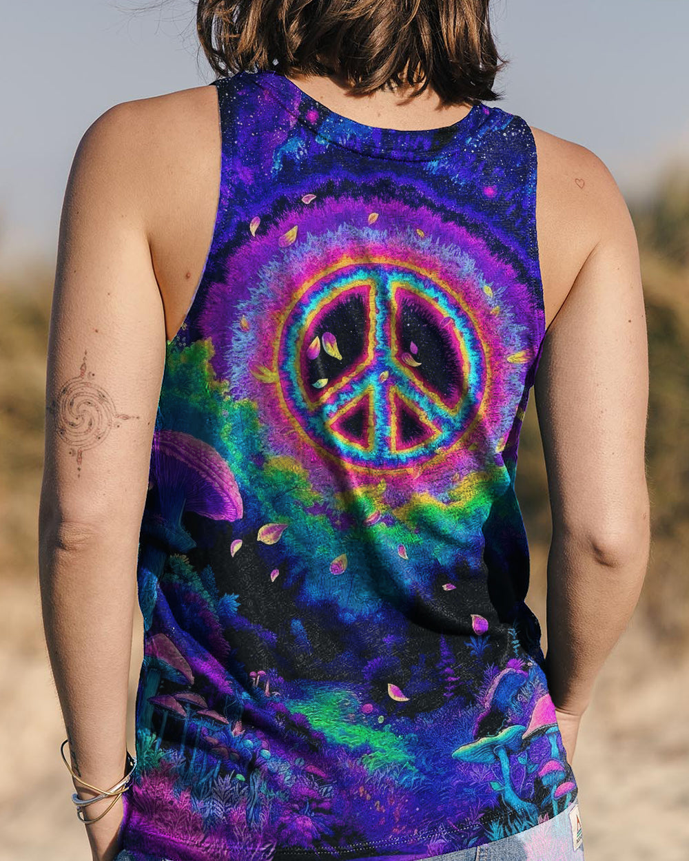 PSYCHEDELIC PEACE GARDEN ALL OVER PRINT - YHHG0901263