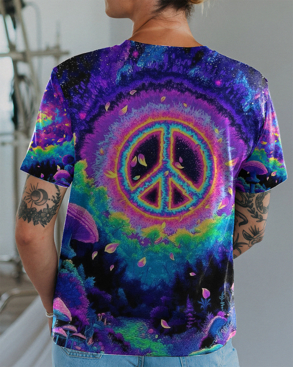 PSYCHEDELIC PEACE GARDEN ALL OVER PRINT - YHHG0901263