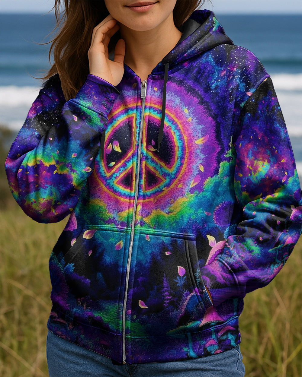 PSYCHEDELIC PEACE GARDEN ALL OVER PRINT - YHHG0901263