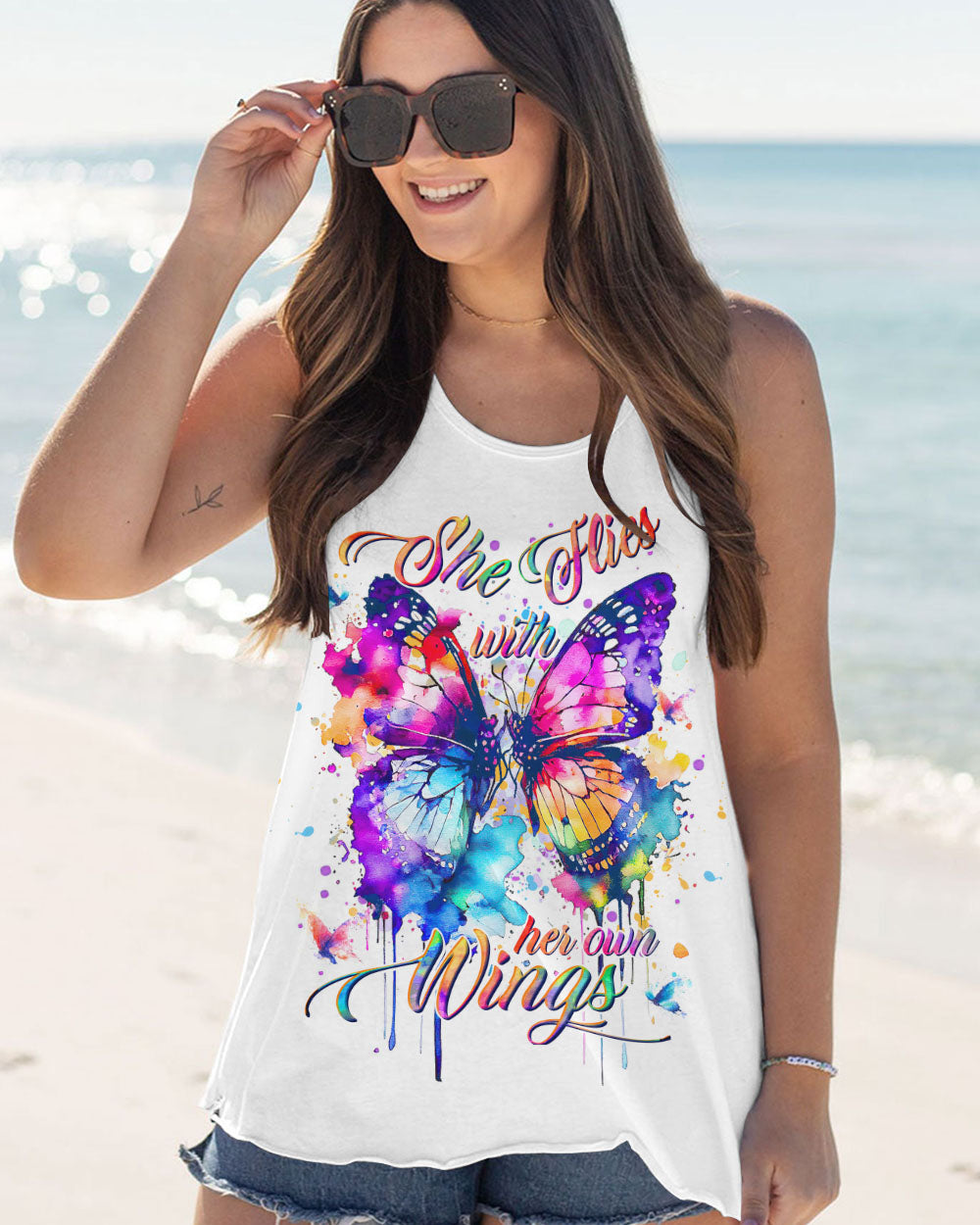 SHE FLIES WITH HER WINGS ALL OVER PRINT - YHHG0906232