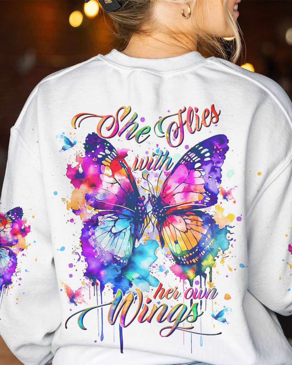 SHE FLIES WITH HER WINGS ALL OVER PRINT - YHHG0906232