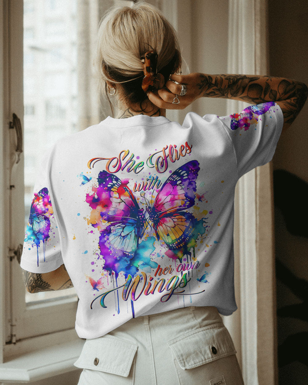 SHE FLIES WITH HER WINGS ALL OVER PRINT - YHHG0906232