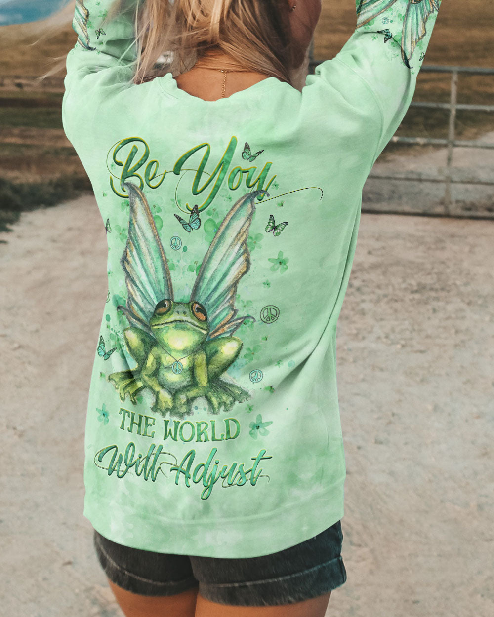 BE YOU THE WORLD WILL ADJUST ALL OVER PRINT - YHHG0908235