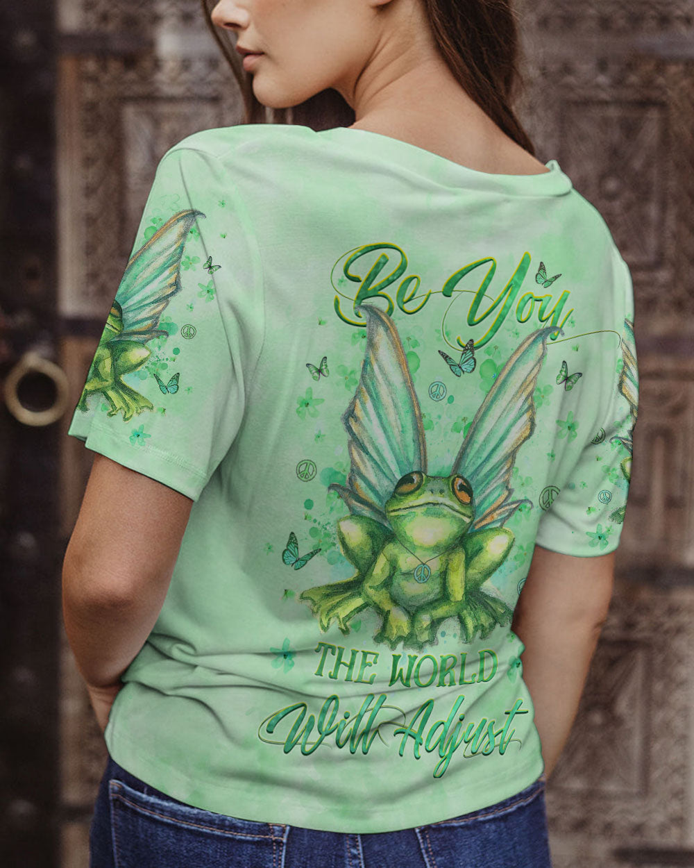 BE YOU THE WORLD WILL ADJUST ALL OVER PRINT - YHHG0908235
