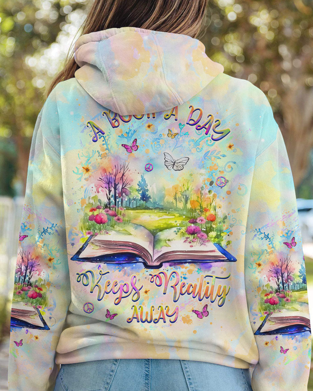 A BOOK A DAY KEEPS REALITY AWAY ALL OVER PRINT - YHHG0909241