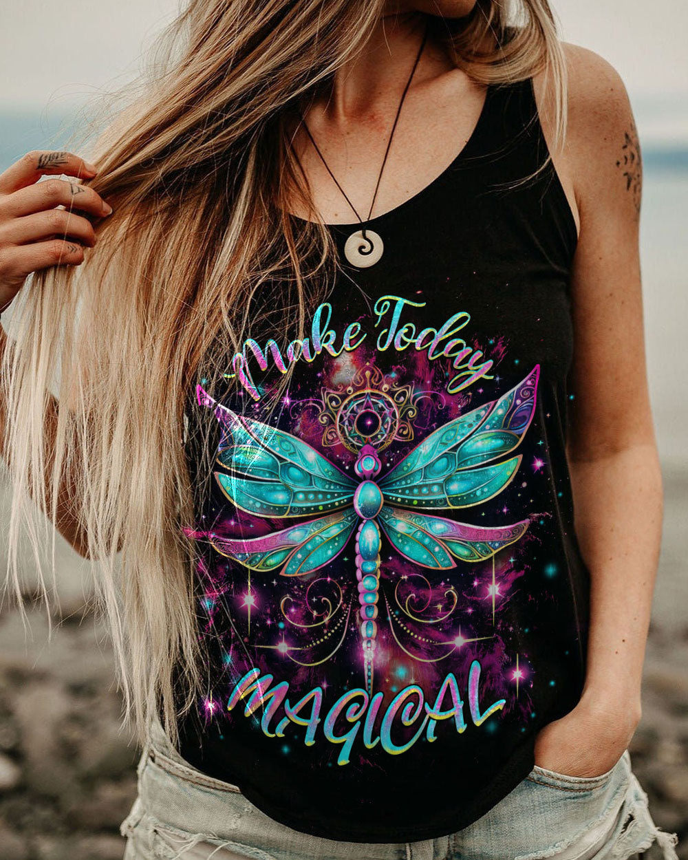 MAKE TODAY MAGICAL DRAGONFLY ALL OVER PRINT - YHHG1007231