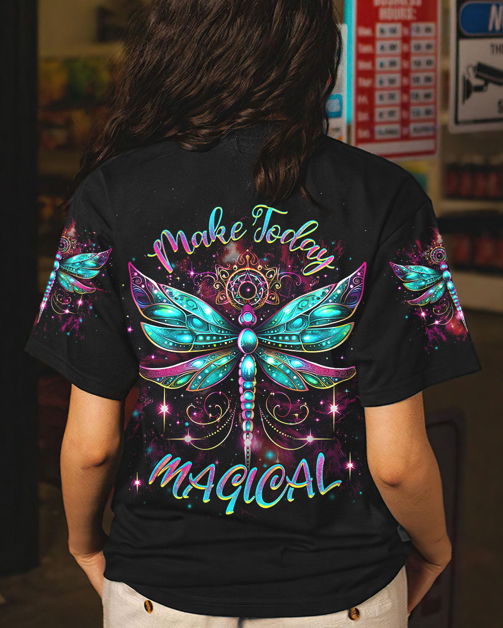 MAKE TODAY MAGICAL DRAGONFLY ALL OVER PRINT - YHHG1007231