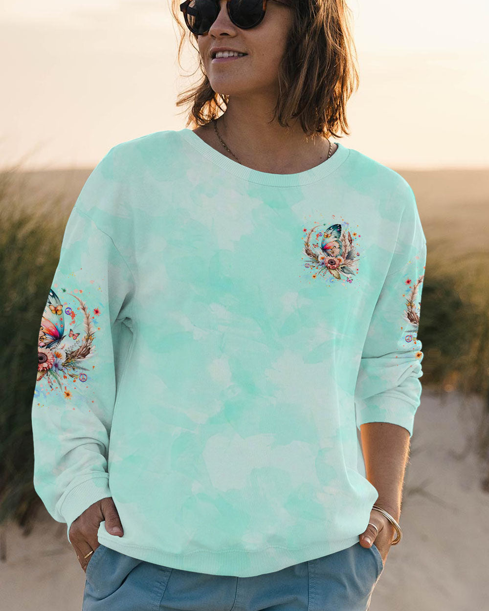JUST BREATHE BUTTERFLY ALL OVER PRINT - YHHG1007241
