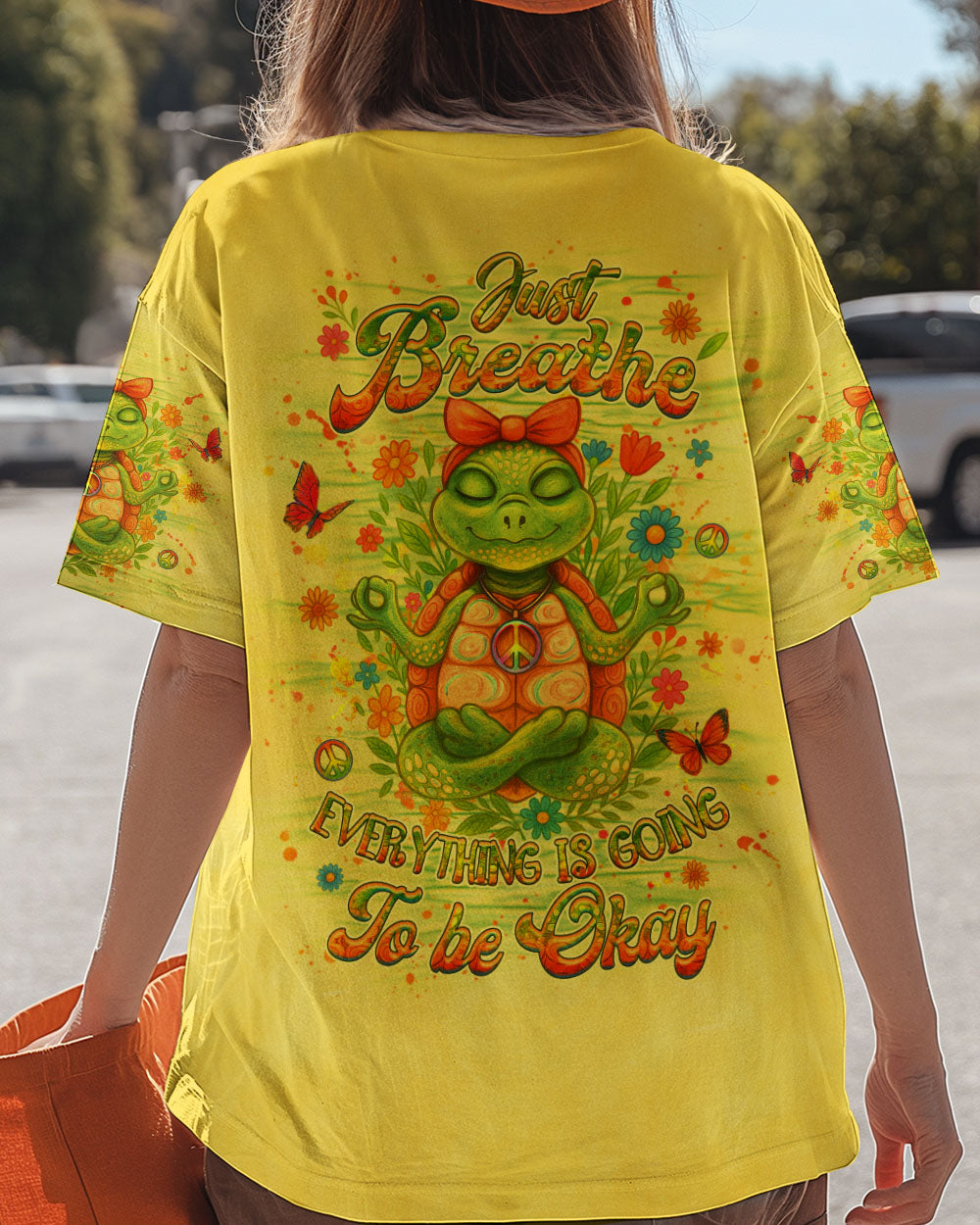 JUST BREATHE TURTLE ALL OVER PRINT - YHHG1007254