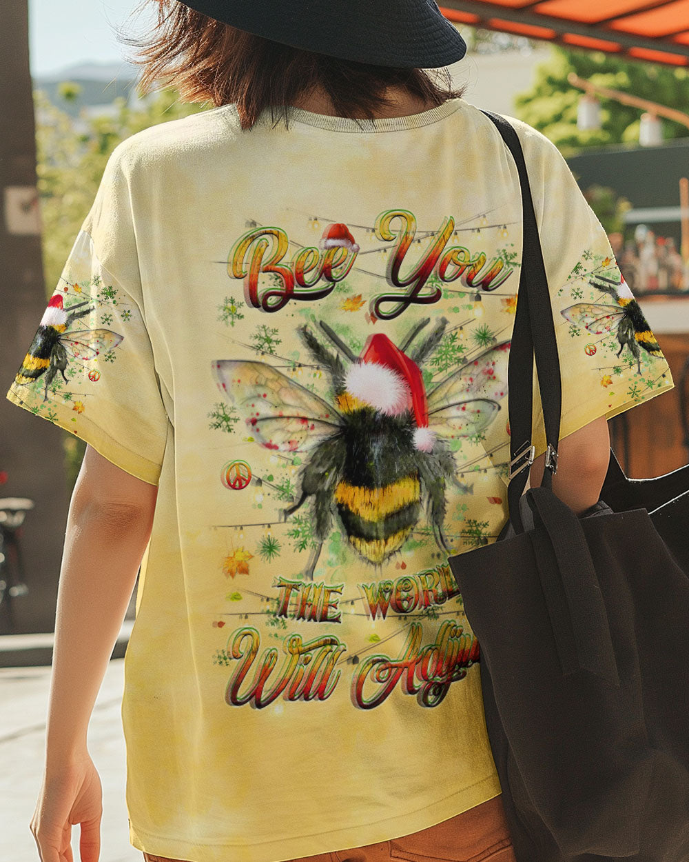 BEE YOU THE WORLD WILL ADJUST CHRISTMAS ALL OVER PRINT - YHHG1010243