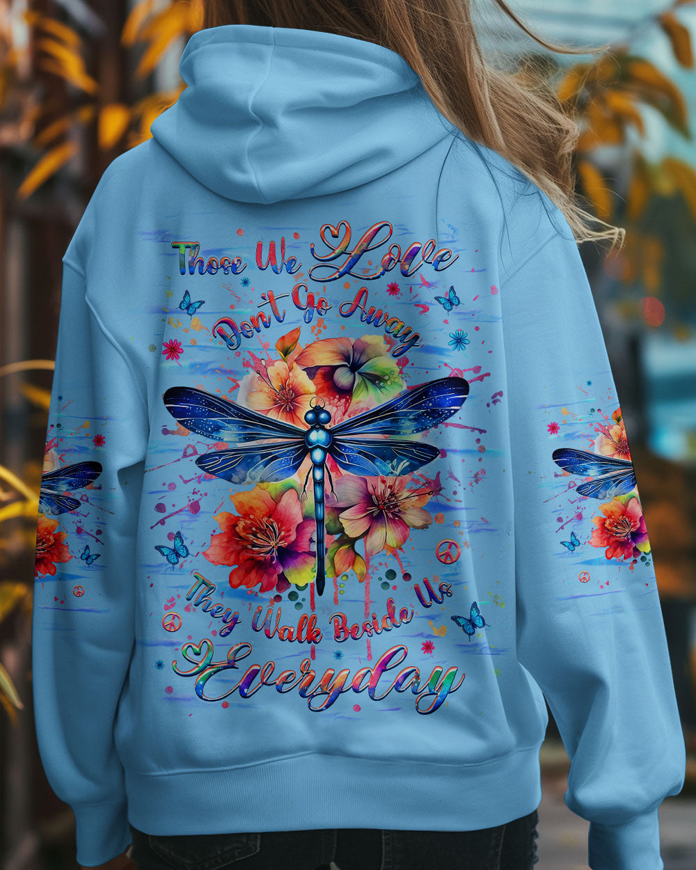 THOSE WE LOVE DON'T GO AWAY DRAGONFLY ALL OVER PRINT - YHHG1102252