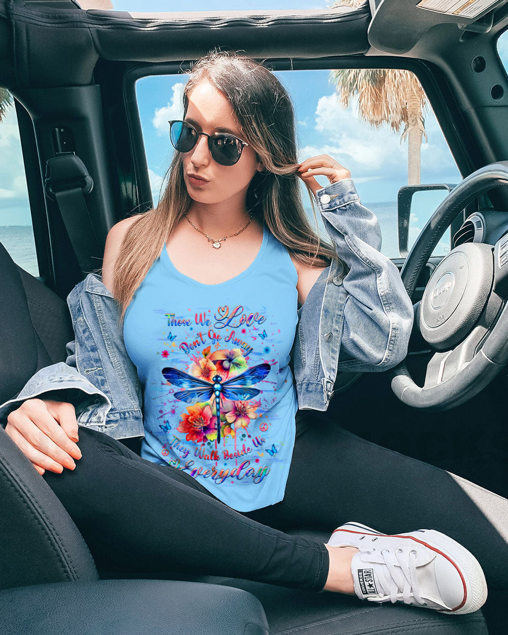 THOSE WE LOVE DON'T GO AWAY DRAGONFLY ALL OVER PRINT - YHHG1102252