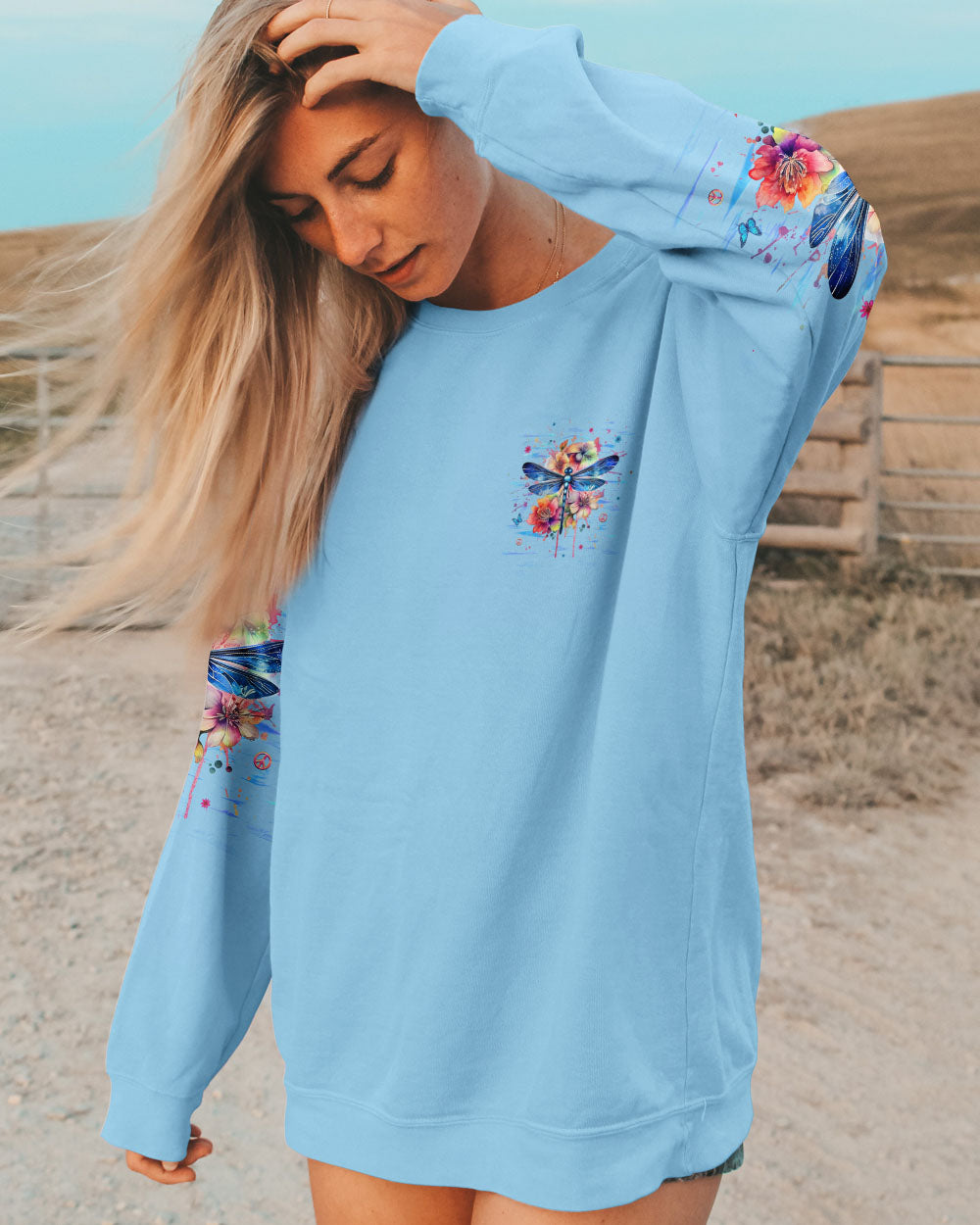 THOSE WE LOVE DON'T GO AWAY DRAGONFLY ALL OVER PRINT - YHHG1102252
