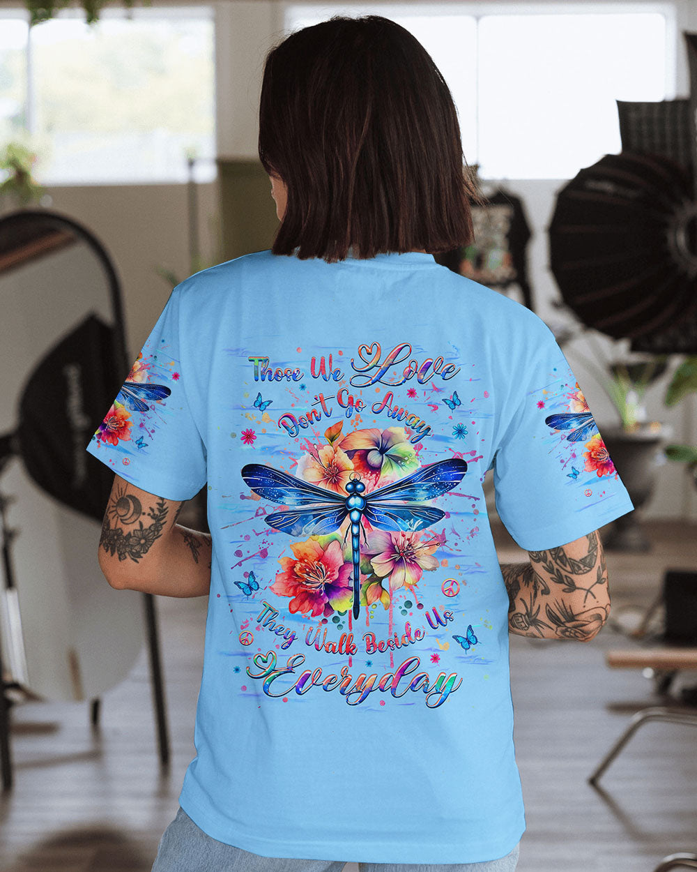 THOSE WE LOVE DON'T GO AWAY DRAGONFLY ALL OVER PRINT - YHHG1102252
