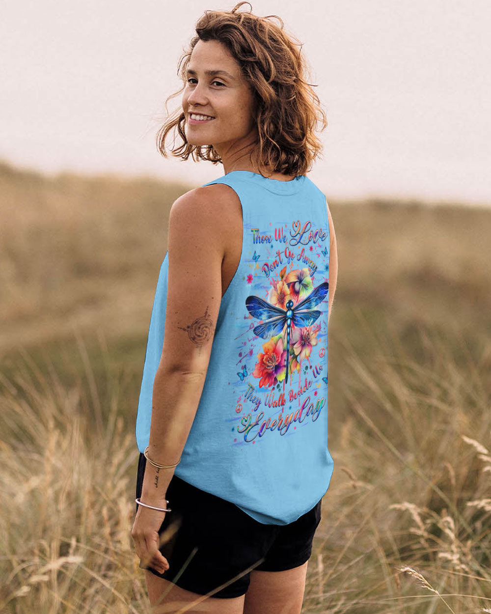 THOSE WE LOVE DON'T GO AWAY DRAGONFLY ALL OVER PRINT - YHHG1102252