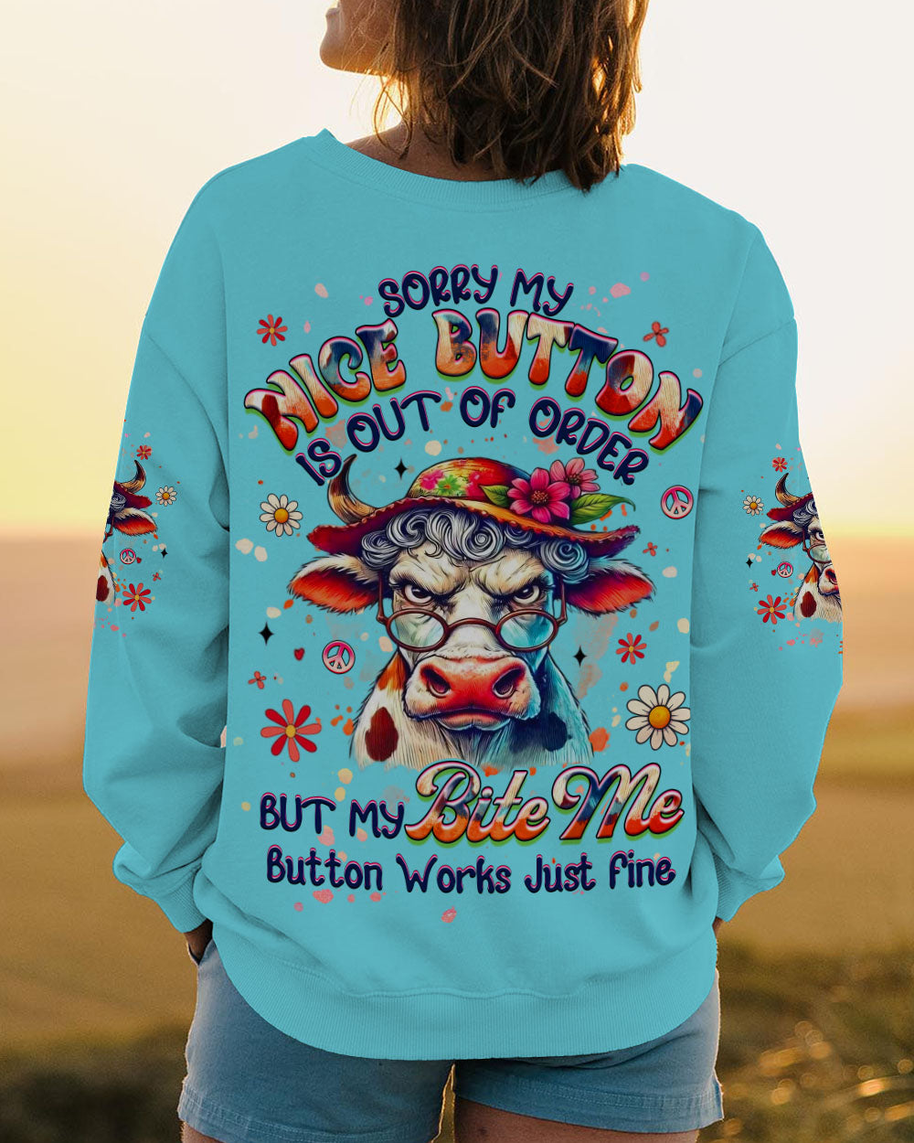 SORRY MY NICE BUTTON IS OUT OF ORDER ALL OVER PRINT - YHHG1109251