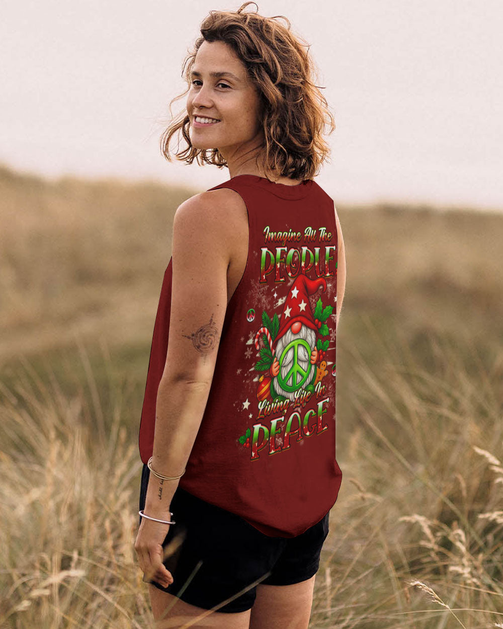 IMAGINE ALL THE PEOPLE LIVING LIFE IN PEACE CHRISTMAS ALL OVER PRINT - YHHG1211251