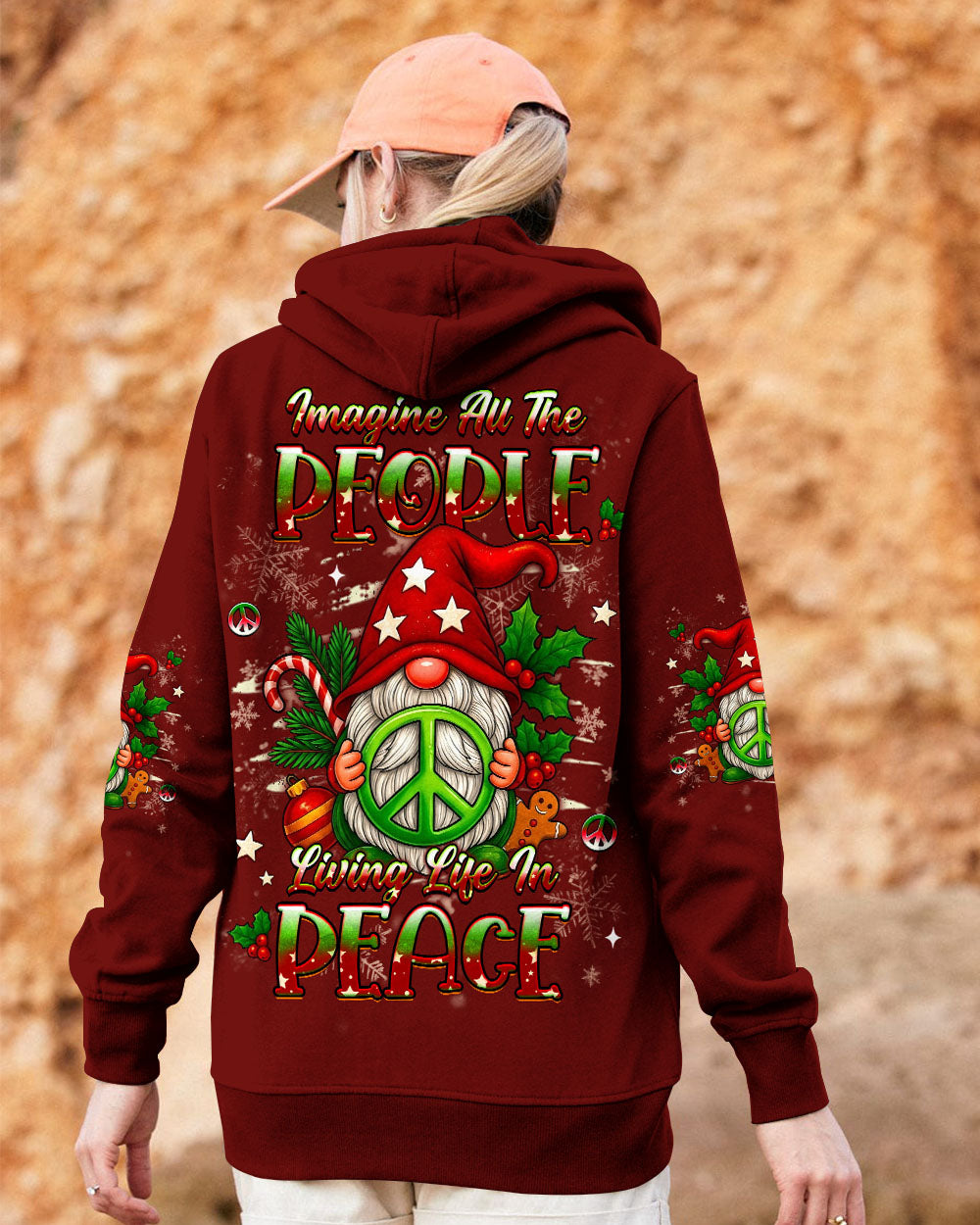 IMAGINE ALL THE PEOPLE LIVING LIFE IN PEACE CHRISTMAS ALL OVER PRINT - YHHG1211251