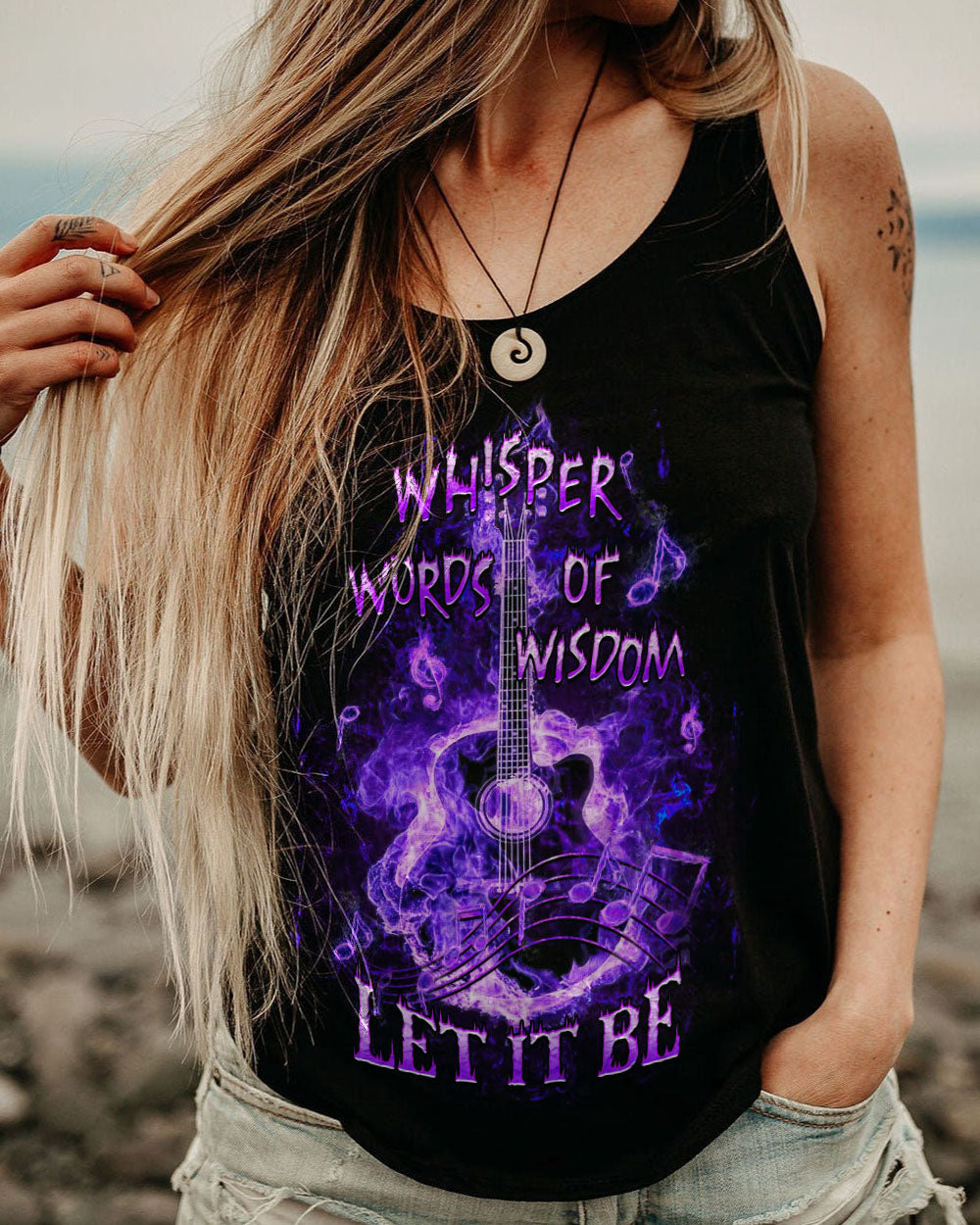 WHISPER WORDS OF WISDOM GUITAR ALL OVER PRINT - YHHG1307231